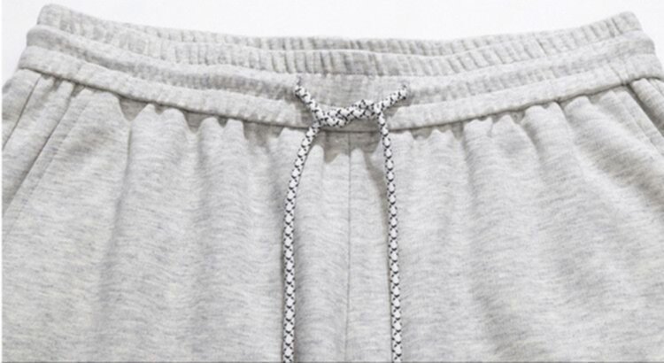 Elastic High Waist Drawstring Sports Soft Cotton Shorts 